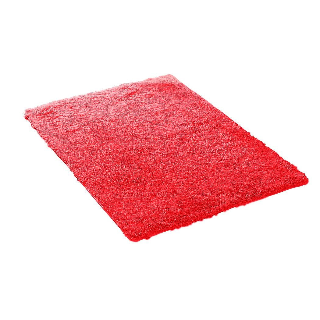 Designer Soft Shag Shaggy Floor Confetti Rug Carpet Home Decor 80x120cm Red Deals499