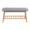 Shoe Bench Bamboo Shoes Storage Cushion Seat Rack Shelf Cabinet Organiser L Deals499