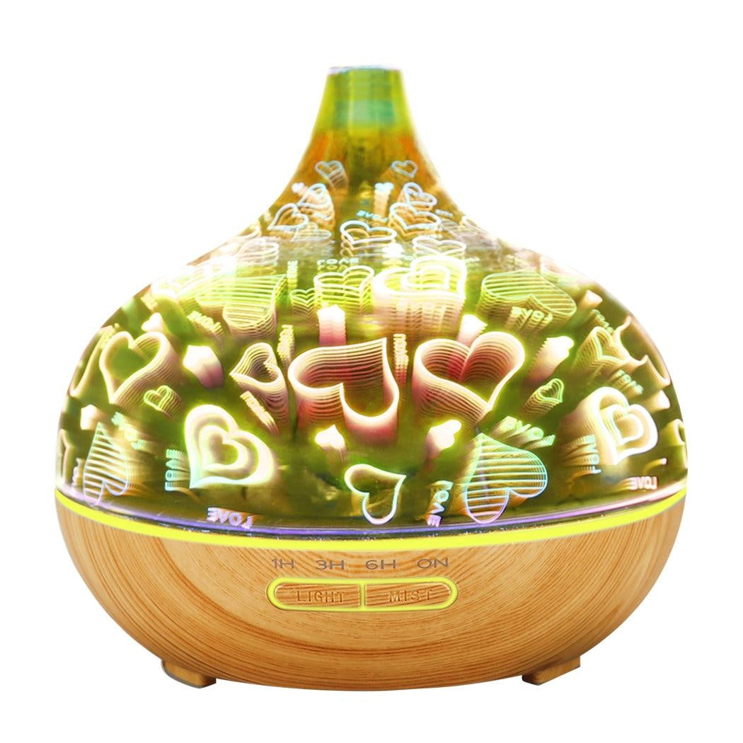 Aroma Diffuser Aromatherapy Ultrasonic Humidifier Essential Oil Purifier Heart Deals499