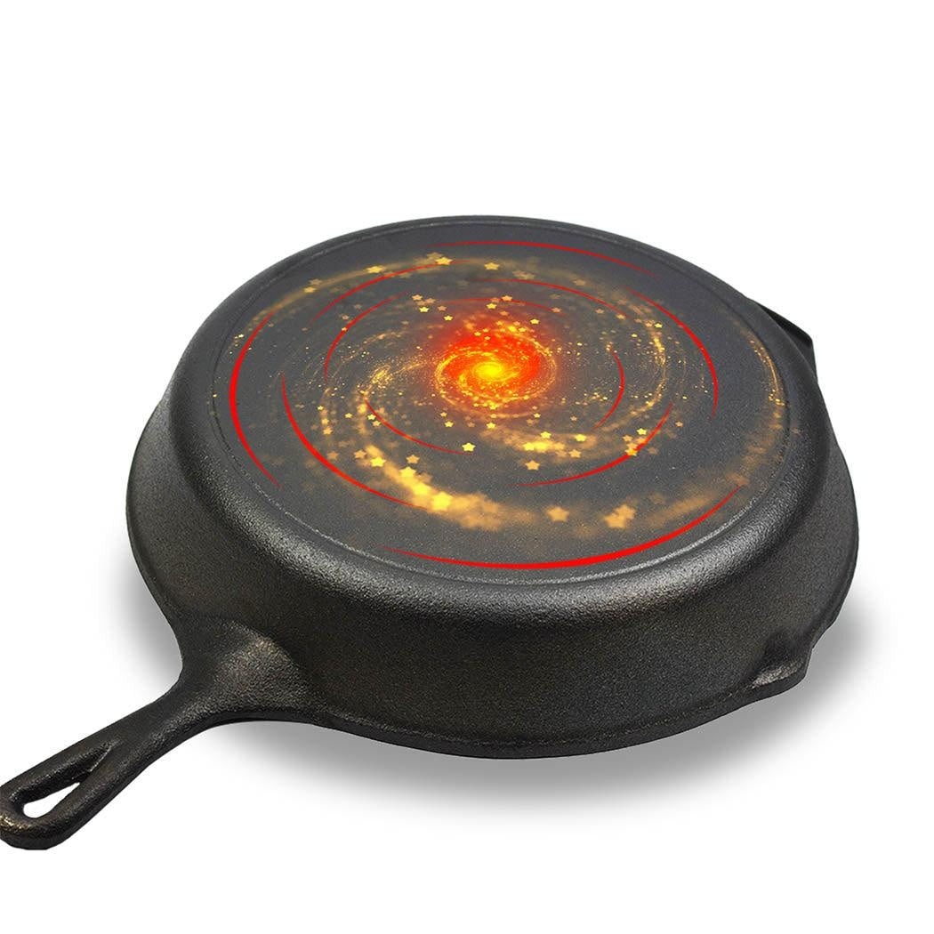 30cm Cast Iron Skillet / Fry Pan 12 Inch Pre Seasoned Oven Safe Cooktop & BBQ Deals499