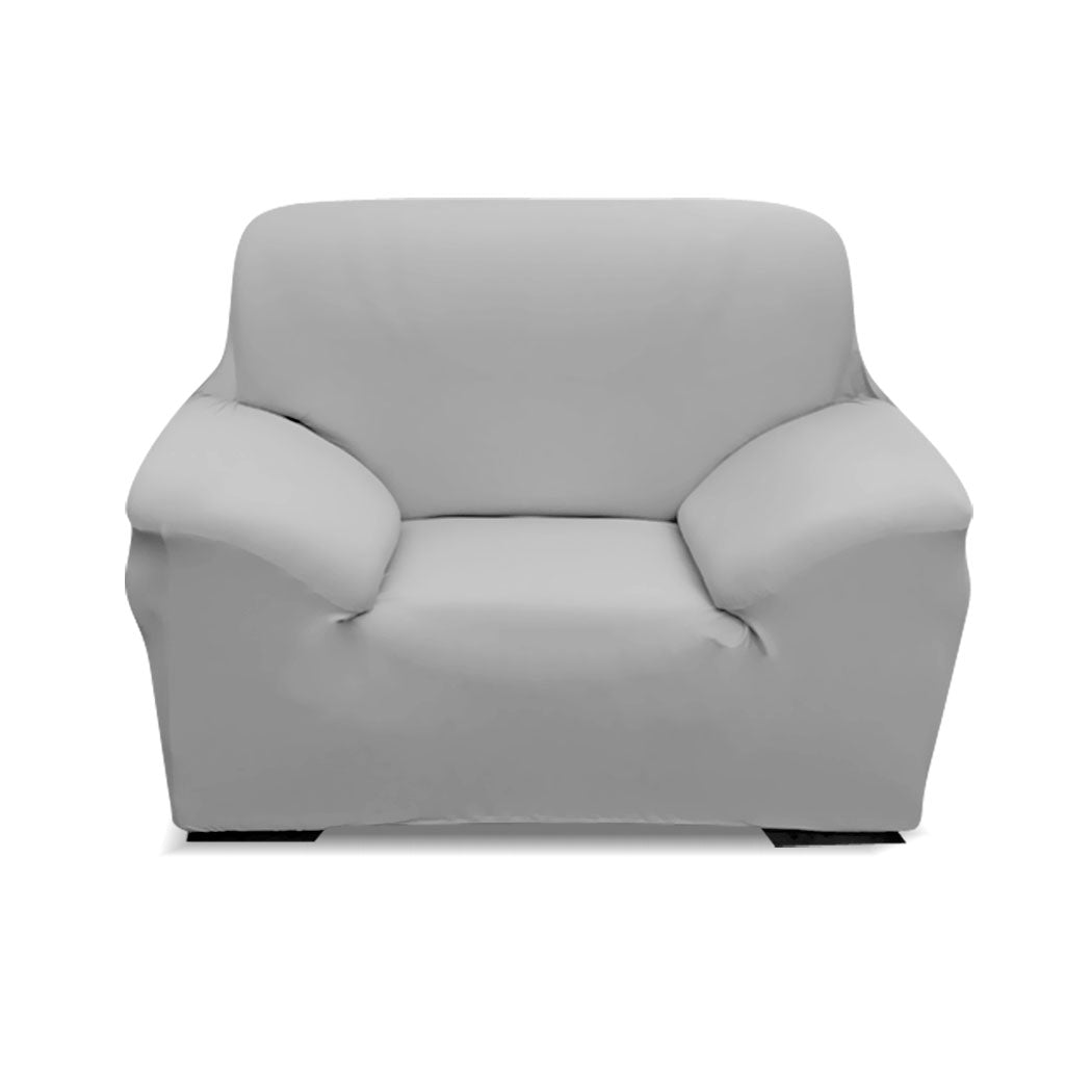 Easy Fit Stretch Couch Sofa Slipcovers Protectors Covers 1 Seater Grey Deals499