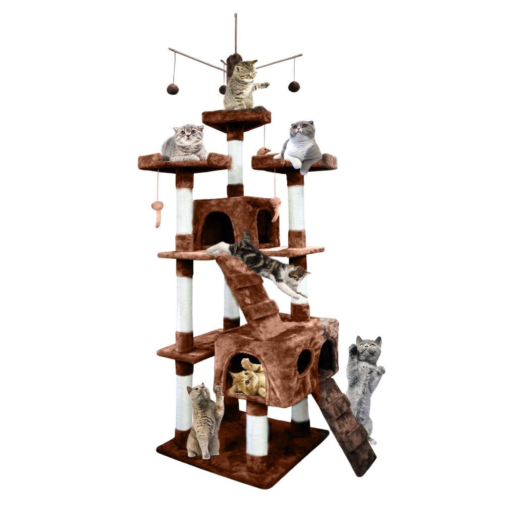 PaWz 2.1M Cat Scratching Post Tree Gym House Condo Furniture Scratcher Tower Deals499