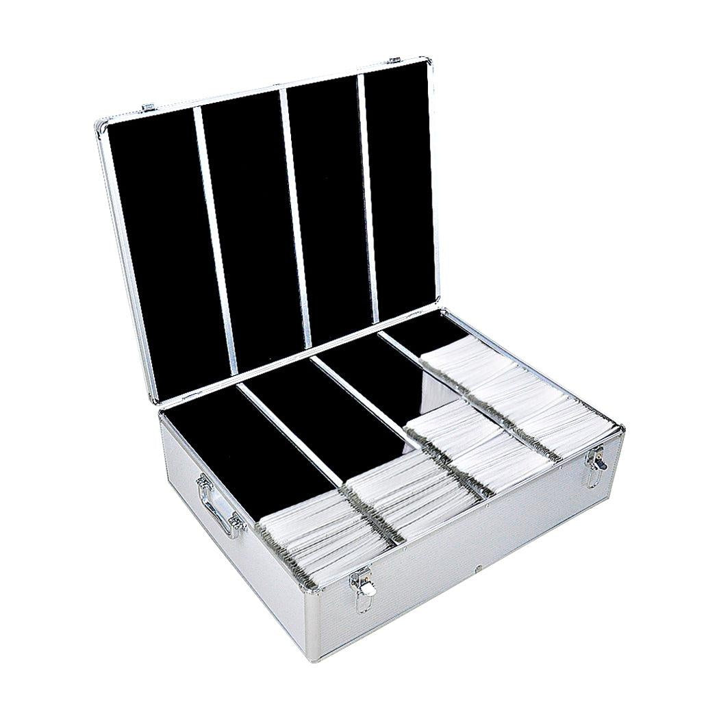 1000 Discs Aluminium CD DVD Cases Bluray Lock Storage Box Organizer Free Inserts Deals499