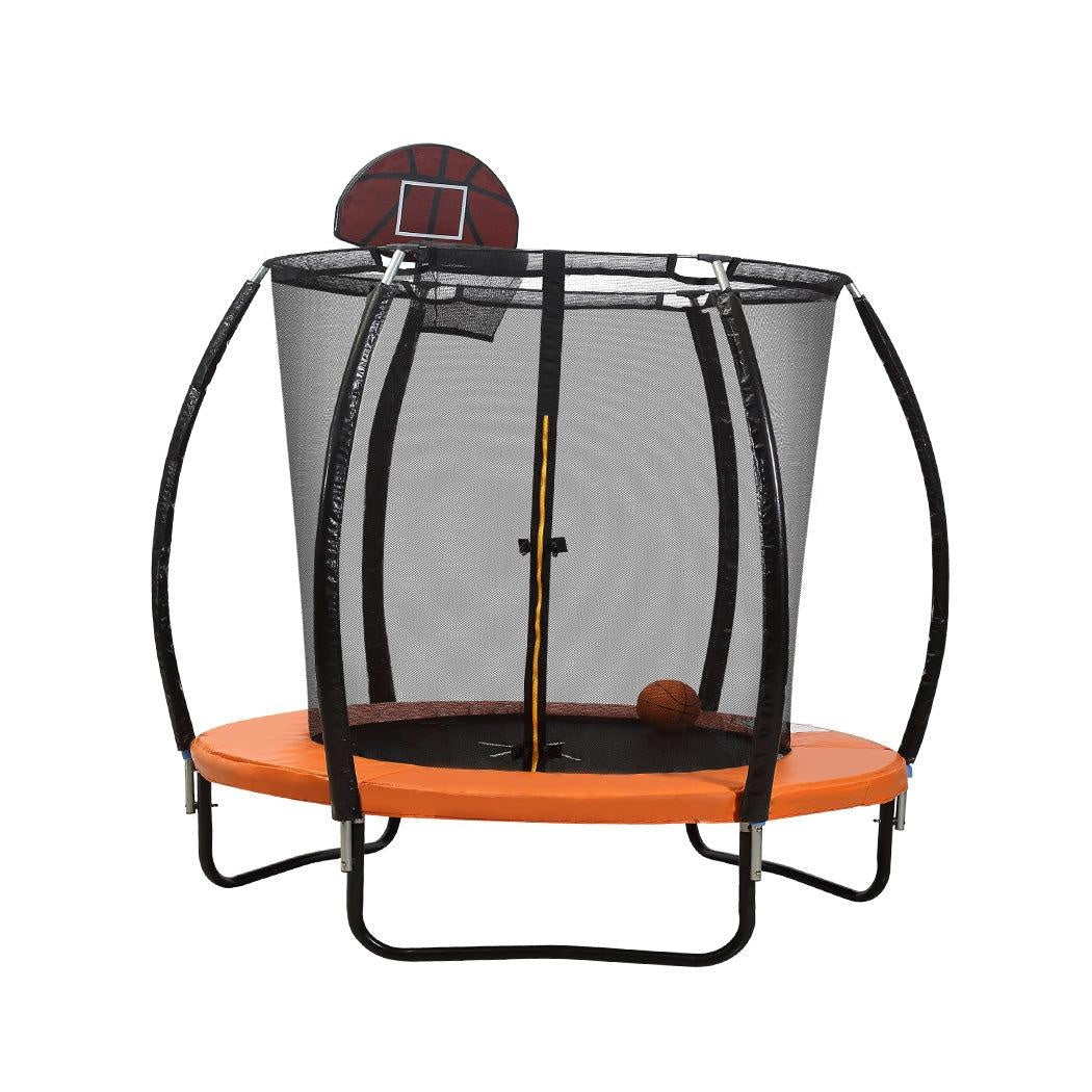 Trampoline Round Trampolines Mat Springs Net Safety Pads Cover Basketball 8FT Deals499