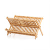 Dish Rack Bamboo Foldable Drainer Drying Dish Holder Plate Utensil Cultery Tray Deals499