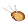 Frypan Frying Pan Non Stick Stainless Steel Fry Pans Lid Cover Cookware Set 3PCS Deals499