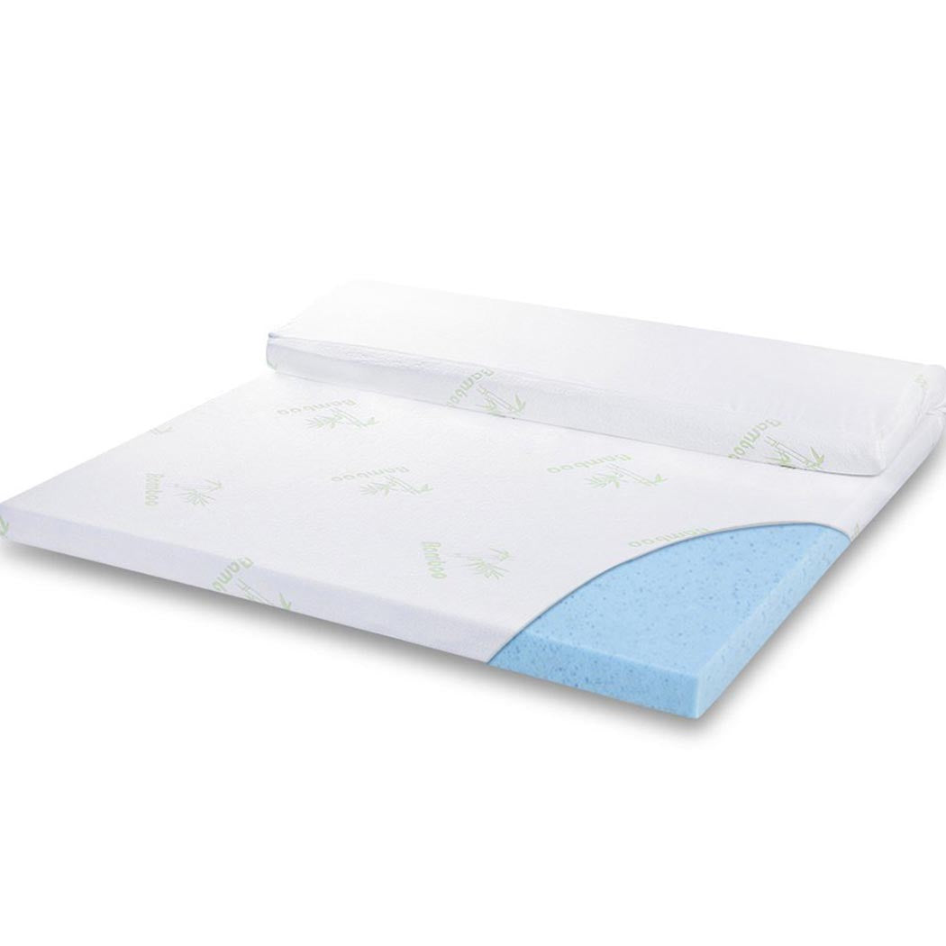 DreamZ 8cm Thickness Cool Gel Memory Foam Mattress Topper Bamboo Fabric Double Deals499