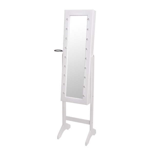 Levede Mirror Jewellery Cabinet Dressing Makeup Jewelry Storage Organiser Wood Deals499