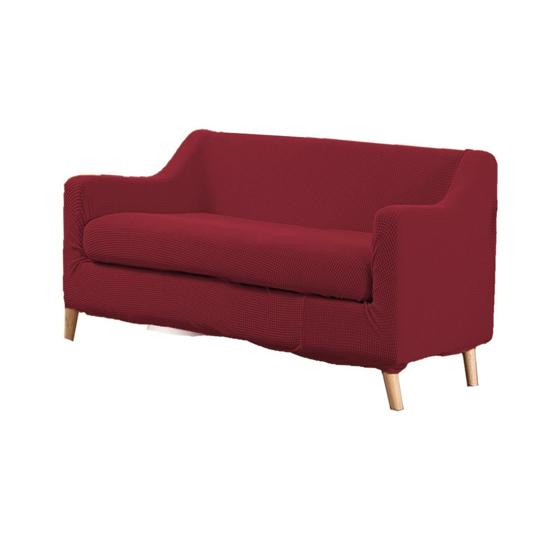 DreamZ Couch Sofa Seat Covers Stretch Protectors Slipcovers 2 Seater Wine Deals499