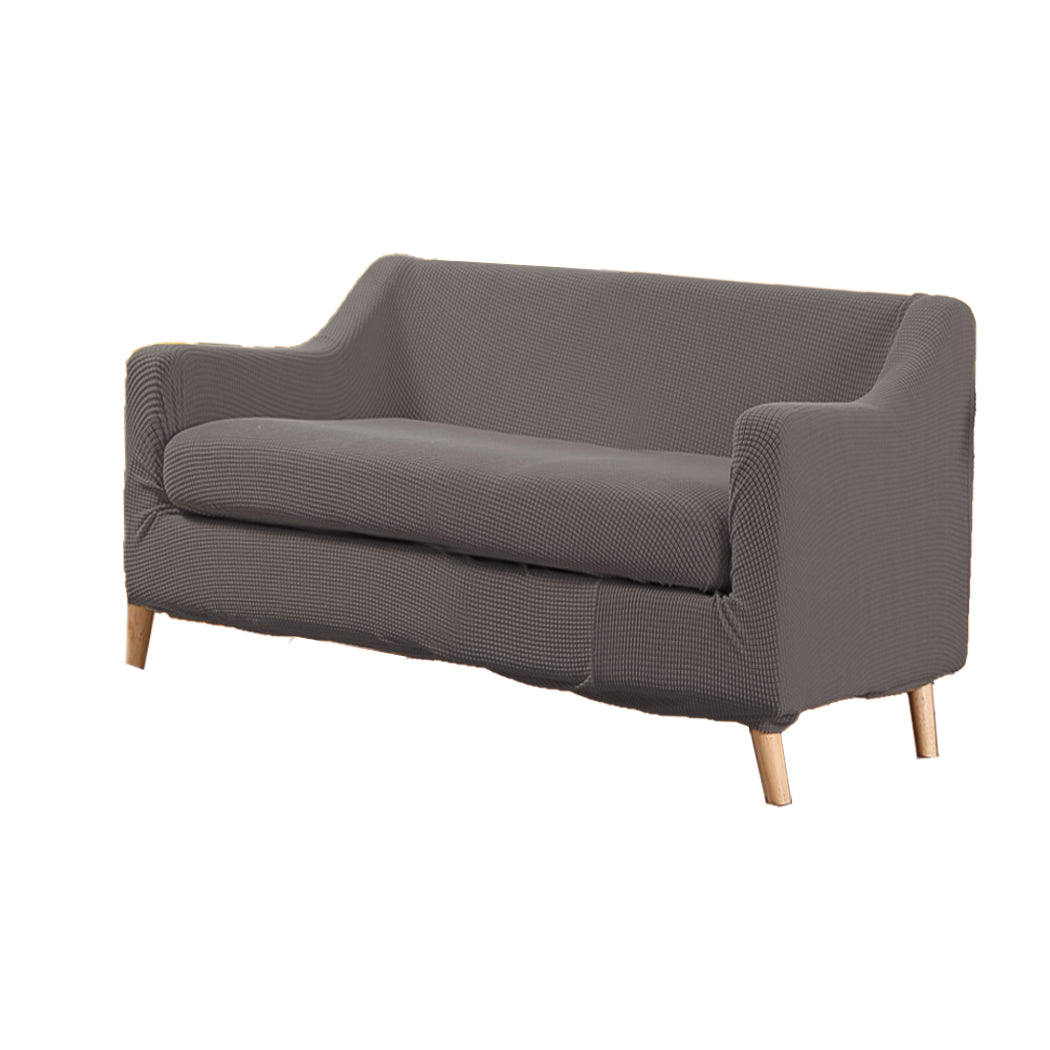 DreamZ Couch Sofa Seat Covers Stretch Protectors Slipcovers 2 Seater Chocolate Deals499