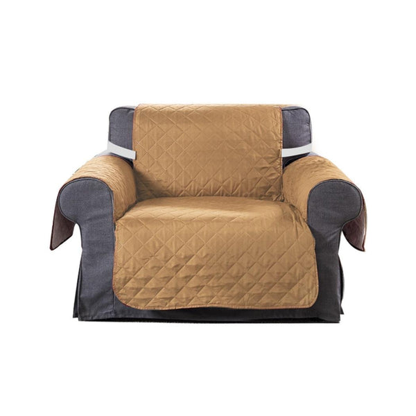 Sofa Cover Couch Lounge Protector Quilted Slipcovers Waterproof Ginger 173cm x 200cm Deals499