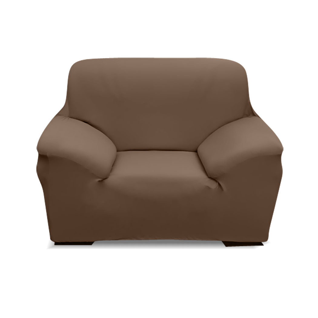 Easy Fit Stretch Couch Sofa Slipcovers Protectors Covers 1 Seater Taupe Deals499