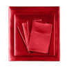 DreamZ Ultra Soft Silky Satin Bed Sheet Set in Single Size in Burgundy Colour Deals499
