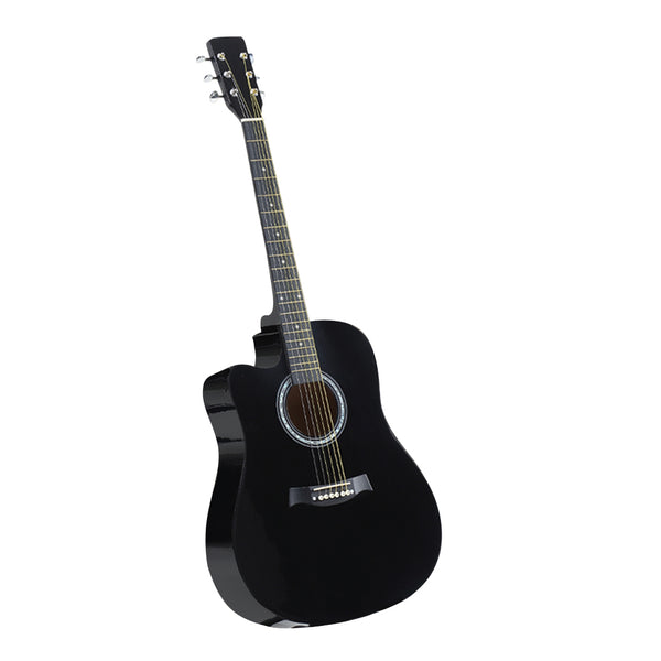 BoPeep 41 Inch Wooden Folk Acoustic Guitar Classical Cutaway Steel String w/ Bag Deals499