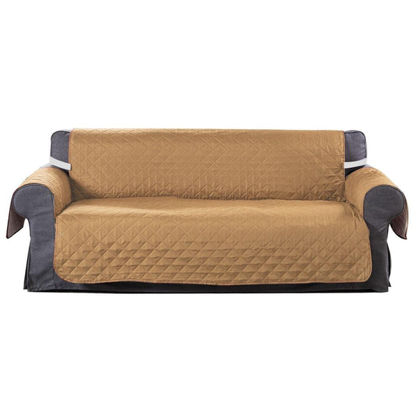 Sofa Cover Couch Lounge Protector Quilted Slipcovers Waterproof Ginger 335cm x 218cm Deals499