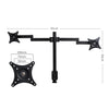 Dual HD LED Desk Mount Monitor Stand 2 Arm Display Bracket LCD Screen TV Holder Deals499