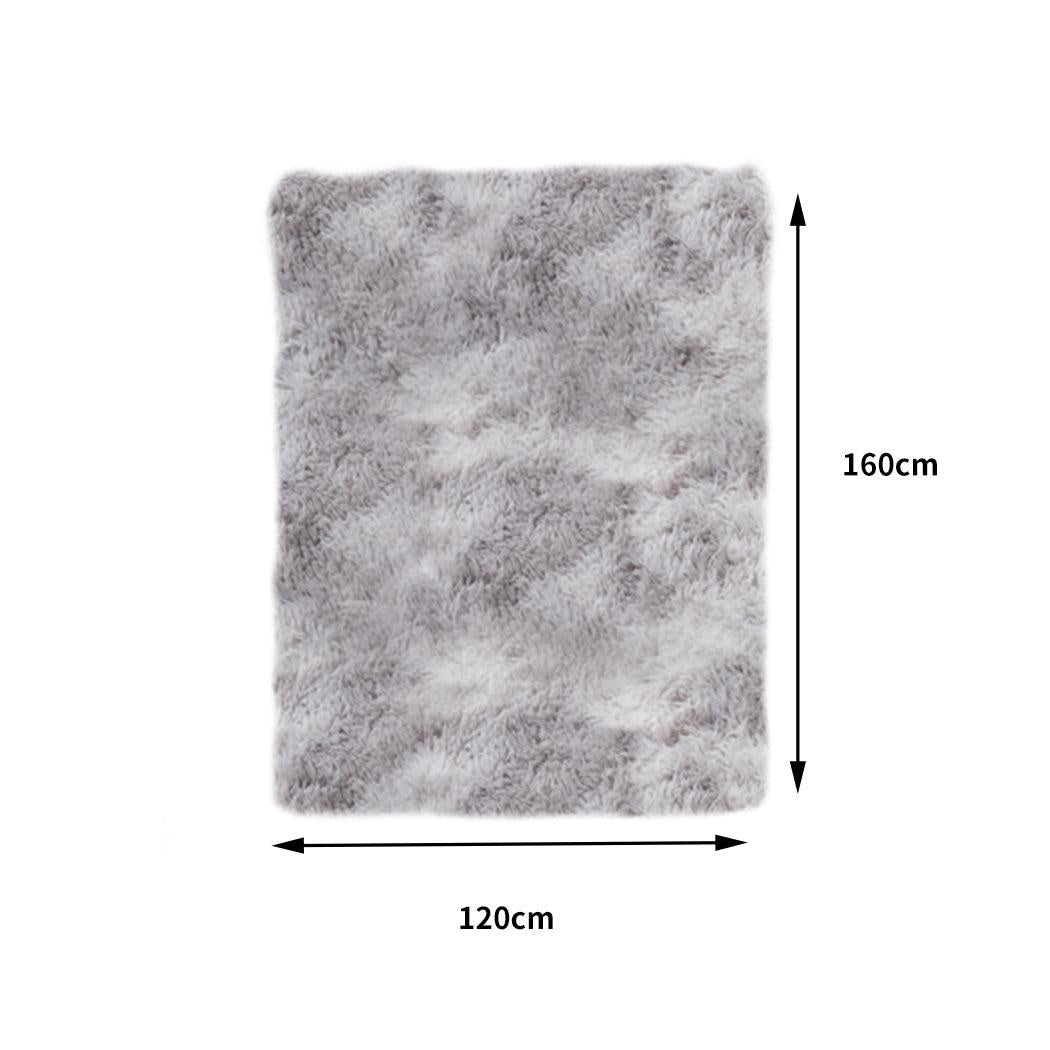 Floor Rug Shaggy Rugs Soft Large Carpet Area Tie-dyed Mystic 120x160cm Deals499
