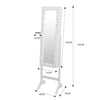 Levede Mirror Jewellery Cabinet Dressing Makeup Jewelry Storage Organiser Wood Deals499
