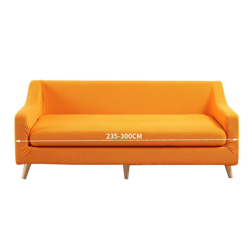 DreamZ Couch Sofa Seat Covers Stretch Protectors Slipcovers 4 Seater Orange Deals499