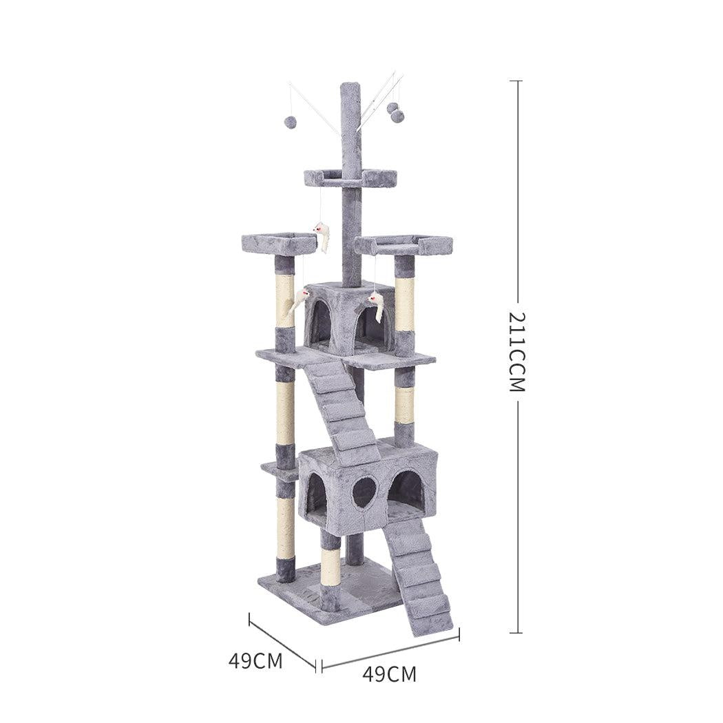PaWz 2.1M Cat Scratching Post Tree Gym House Condo Furniture Scratcher Tower Deals499