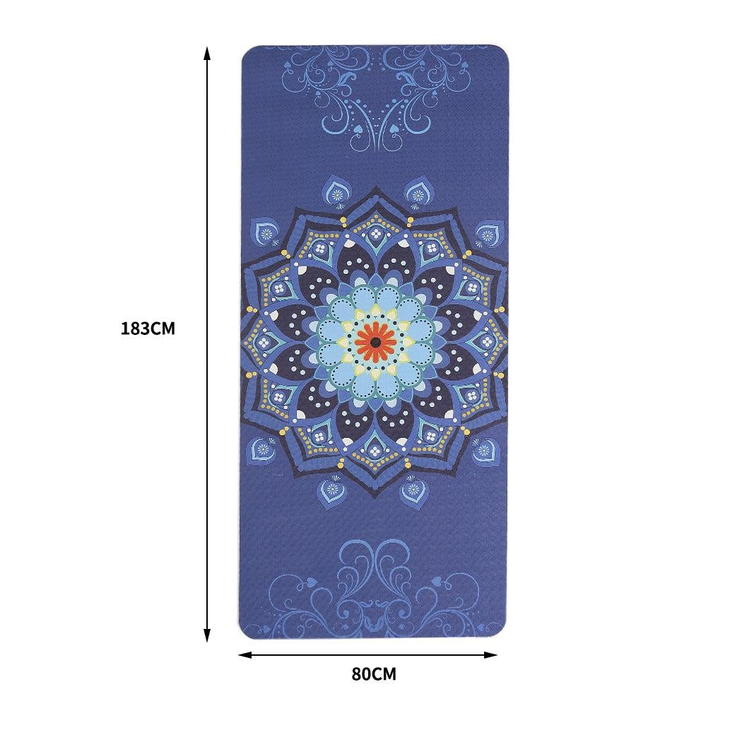 TPE Yoga Mat Dual Layer Non Slip Pad Eco Friendly Exercise Fitness Pilate Gym Type 1 Deals499