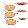 Frypan Frying Pan Non Stick Stainless Steel Fry Pans Lid Cover Cookware Set 3PCS Deals499