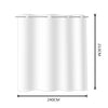 2x Blockout Curtains Panels 3 Layers with Gauze Room Darkening 240x213cm Aqua Deals499