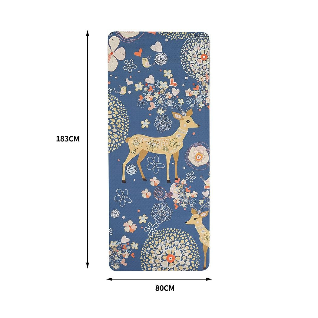 TPE Yoga Mat Dual Layer Non Slip Pad Eco Friendly Exercise Fitness Pilate Gym Type 3 Deals499