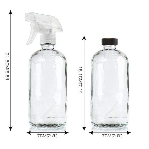 6x 500ml Clear Glass Spray Bottles Trigger Water Sprayer Aromatherapy Dispenser Deals499