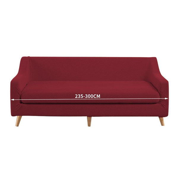 DreamZ Couch Sofa Seat Covers Stretch Protectors Slipcovers 4 Seater Wine Deals499
