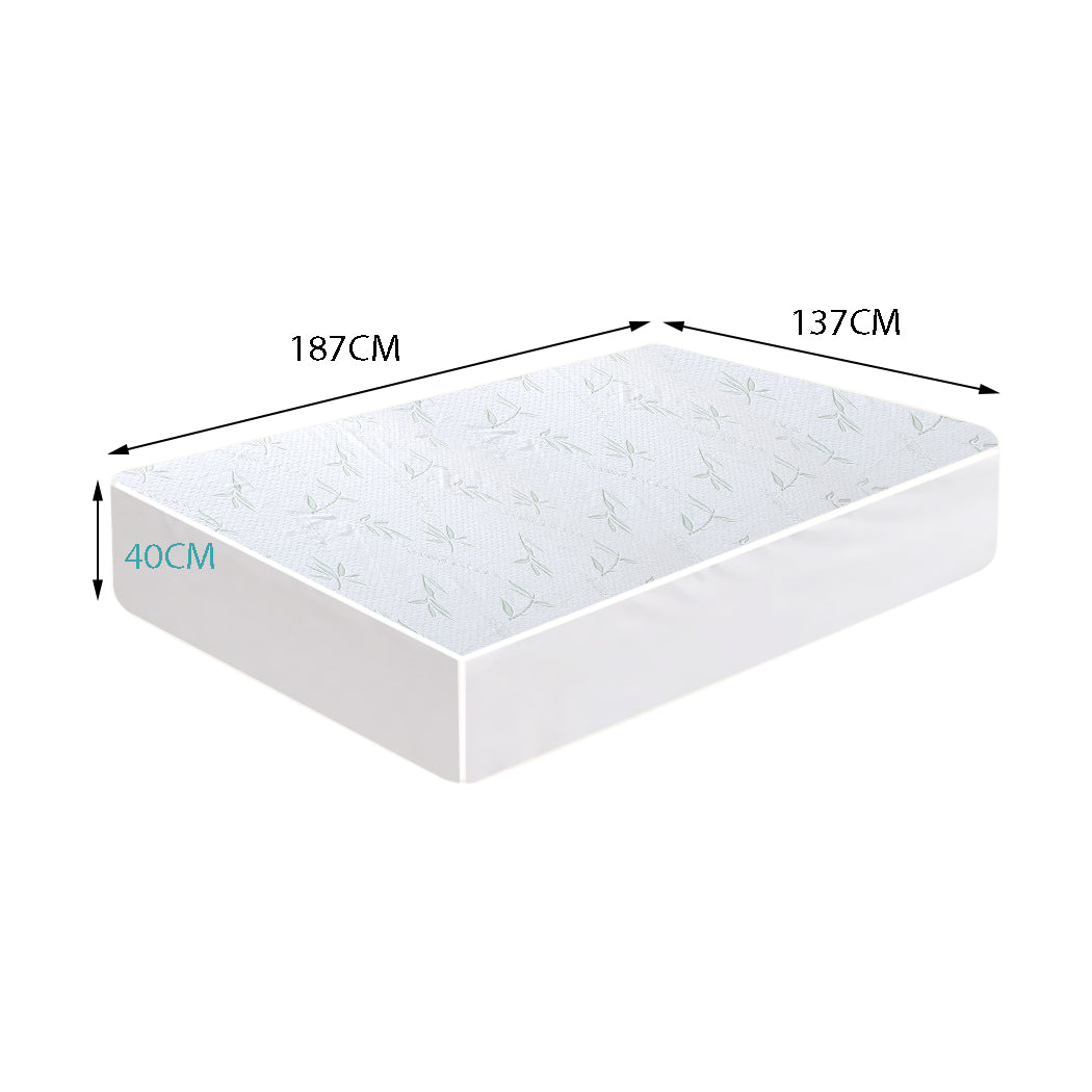 DreamZ Fully Fitted Waterproof Breathable Bamboo Mattress Protector Double Size Deals499