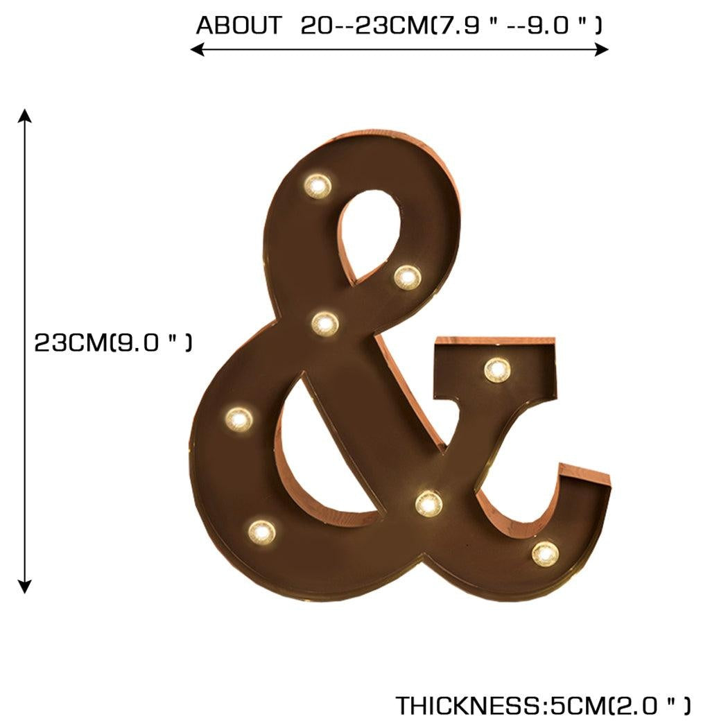 LED Metal Letter Lights Free Standing Hanging Marquee Party D?cor Letter And Deals499
