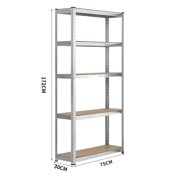 1.7M Warehouse Shelving Racking Steel Pallet Garage Shelves Metal Storage Rack Deals499
