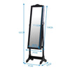 Levede Dual Use Mirrored Jewellery Dressing Cabinet in Black Colour Deals499