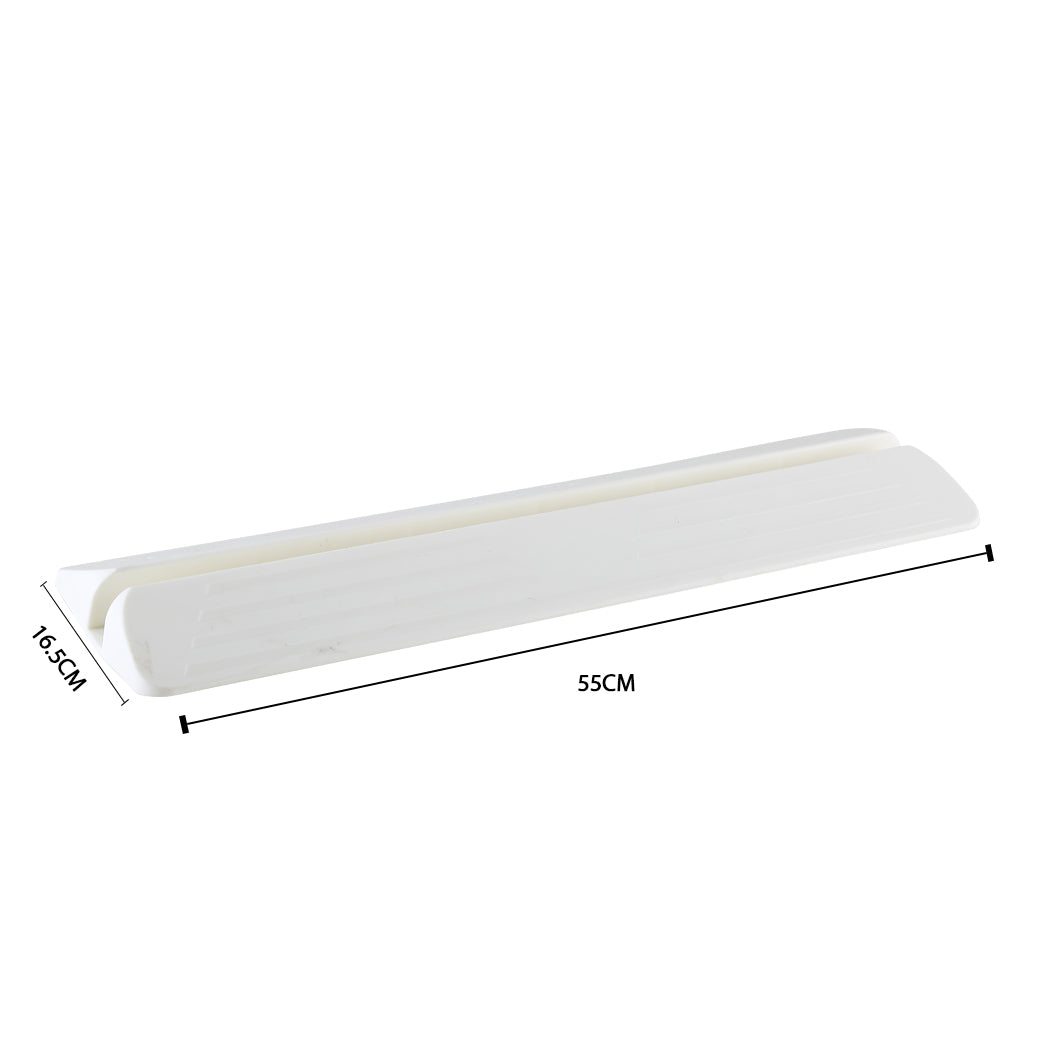 Adjustable Baby Kids Pet Safety Security Gate Stair Barrier Support Ramp White Deals499