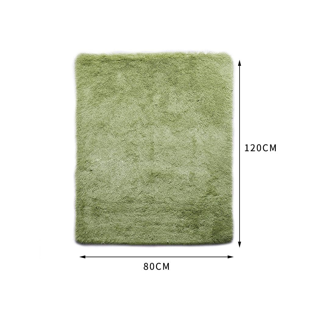 Designer Soft Shag Shaggy Floor Confetti Rug Carpet Home Decor 80x120cm Green Deals499