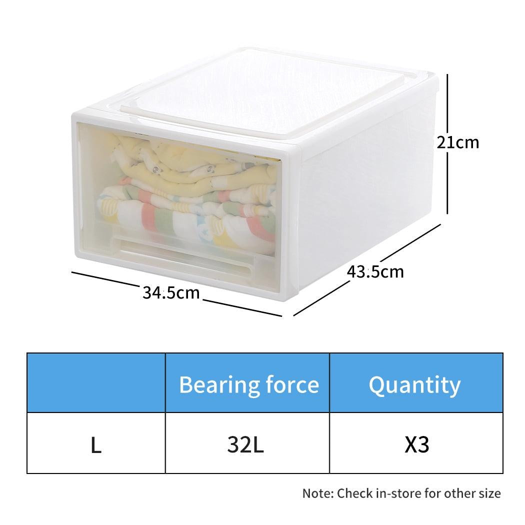 Storage Drawers Set Cabinet Tools Organiser Box Chest Drawer Plastic Stackable Deals499