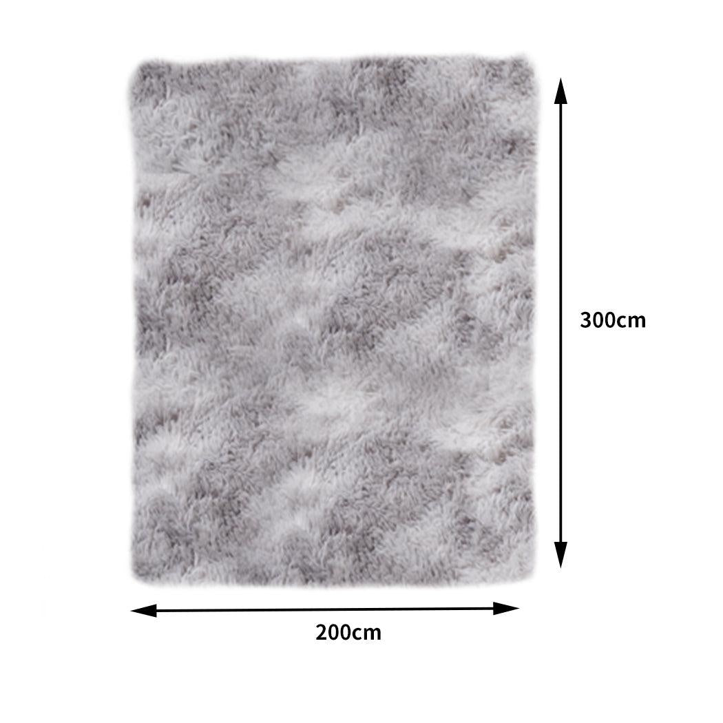 Floor Rug Shaggy Rugs Soft Large Carpet Area Tie-dyed Mystic 200x300cm Deals499