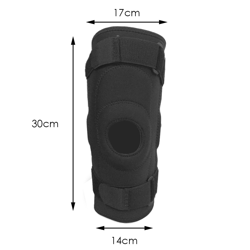 Double Metal Hinged Full Knee Support Brace Knee Protection Equipment Size M Deals499