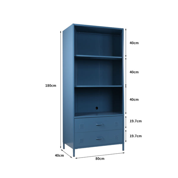 Bookshelf Bookcase Storage Display Shelf Cabinet Home Office Stand Steel Rack Deals499