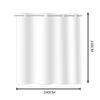 2x Blockout Curtains Panels 3 Layers with Gauze Room Darkening 240x230cm Aqua Deals499