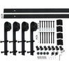 2.44M Antique Classic Style Double Sliding Barn Door Hardware Track Roller Kit Deals499
