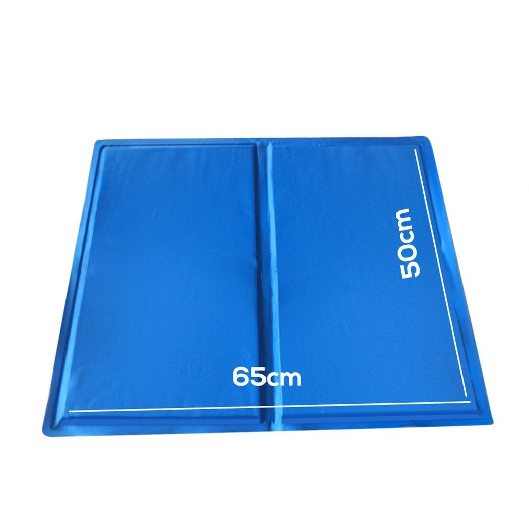 PaWz Pet Cooling Mat Gel Mats Bed Cool Pad Puppy Cat Non-Toxic Beds Summer Pads 65x50 Deals499