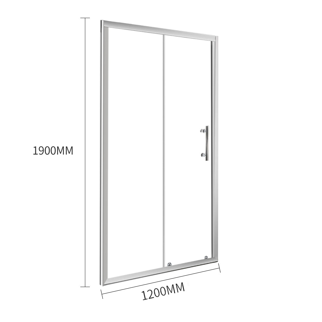 Levede Bath Shower Enclosure Screen Seal Strip Glass Shower Door 1200x1900mm Deals499