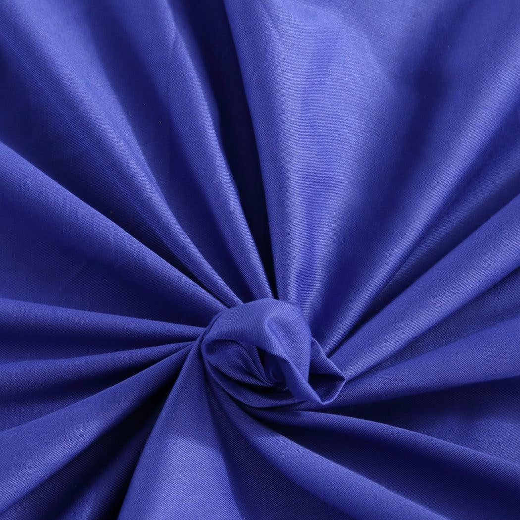 DreamZ 121x92cm Cotton Anti Anxiety Weighted Blanket Cover Protector Blue DreamZ