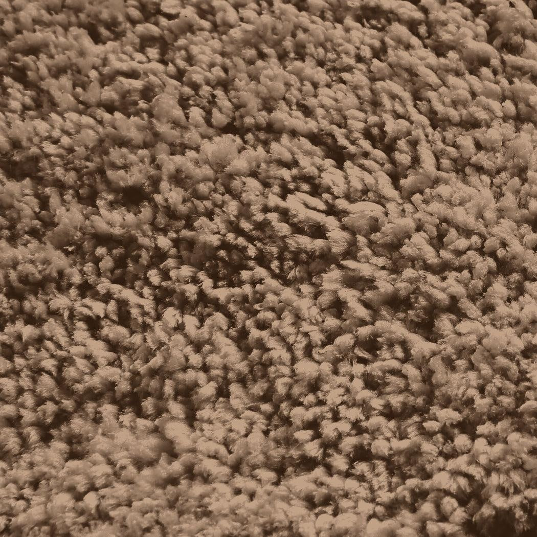 Ultra Soft Anti Slip Rectangle Plush Shaggy Floor Rug Carpet in Taupe 90x150cm Deals499