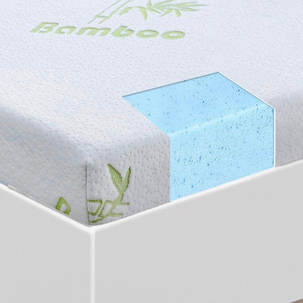 DreamZ 8cm Thickness Cool Gel Memory Foam Mattress Topper Bamboo Fabric Double Deals499