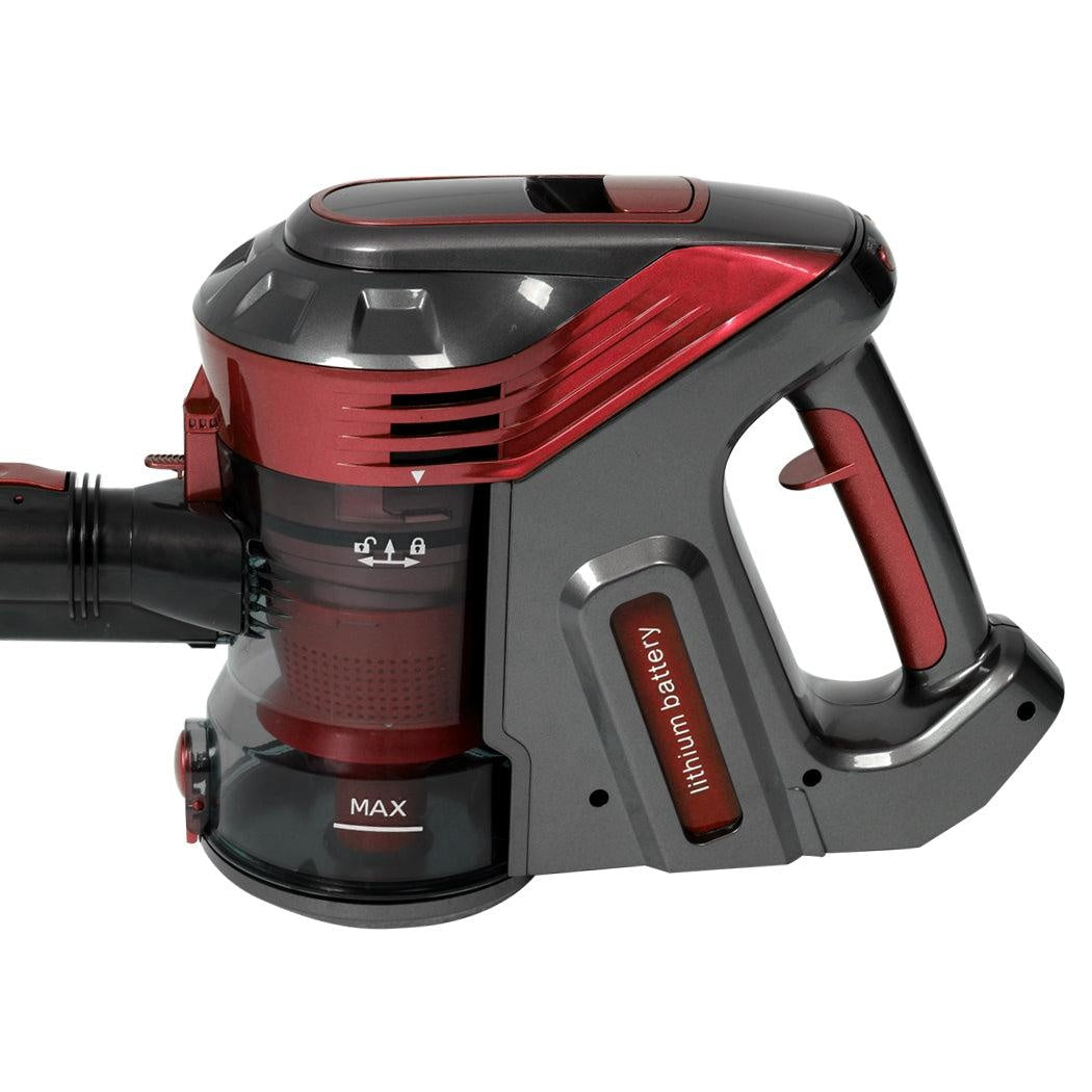 150W Handheld Vacuum Cleaner Cordless Stick Vac Bagless Rechargeable Wall Mounted Red Deals499
