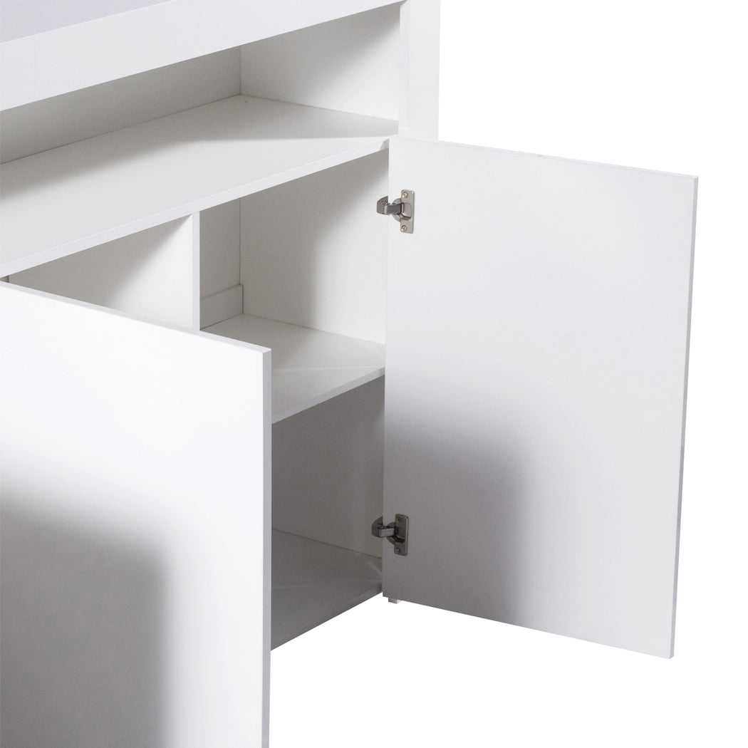 Levede Buffet Sideboard Cabinet Storage Modern High Gloss Furniture White Deals499