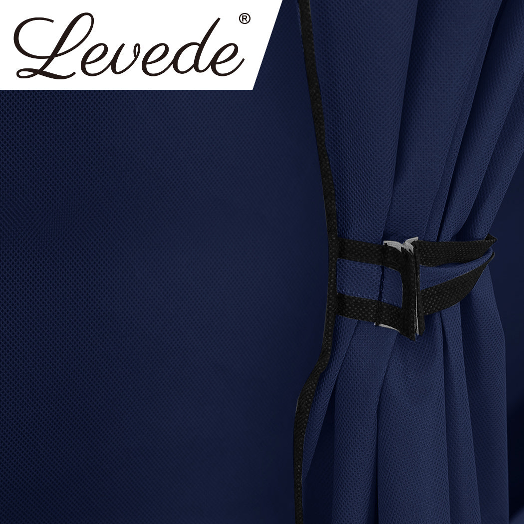 Levede Portable Wardrobes Shoe Rack Clothes Cabinet Closet Storage Navy Blue Deals499